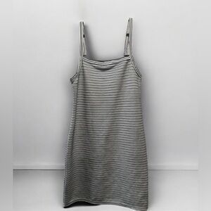 Striped Black and White Dress